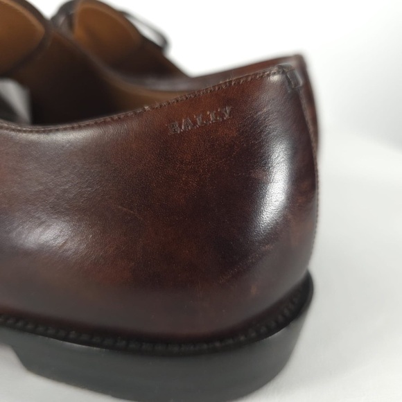 BALLY SWITZERLAND🇨🇭Made HONSER/112 LEATHER Oxford Shoes 195509 D3NAPC Size 9D - Picture 5 of 16